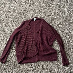 Old navy, maroon cardigan